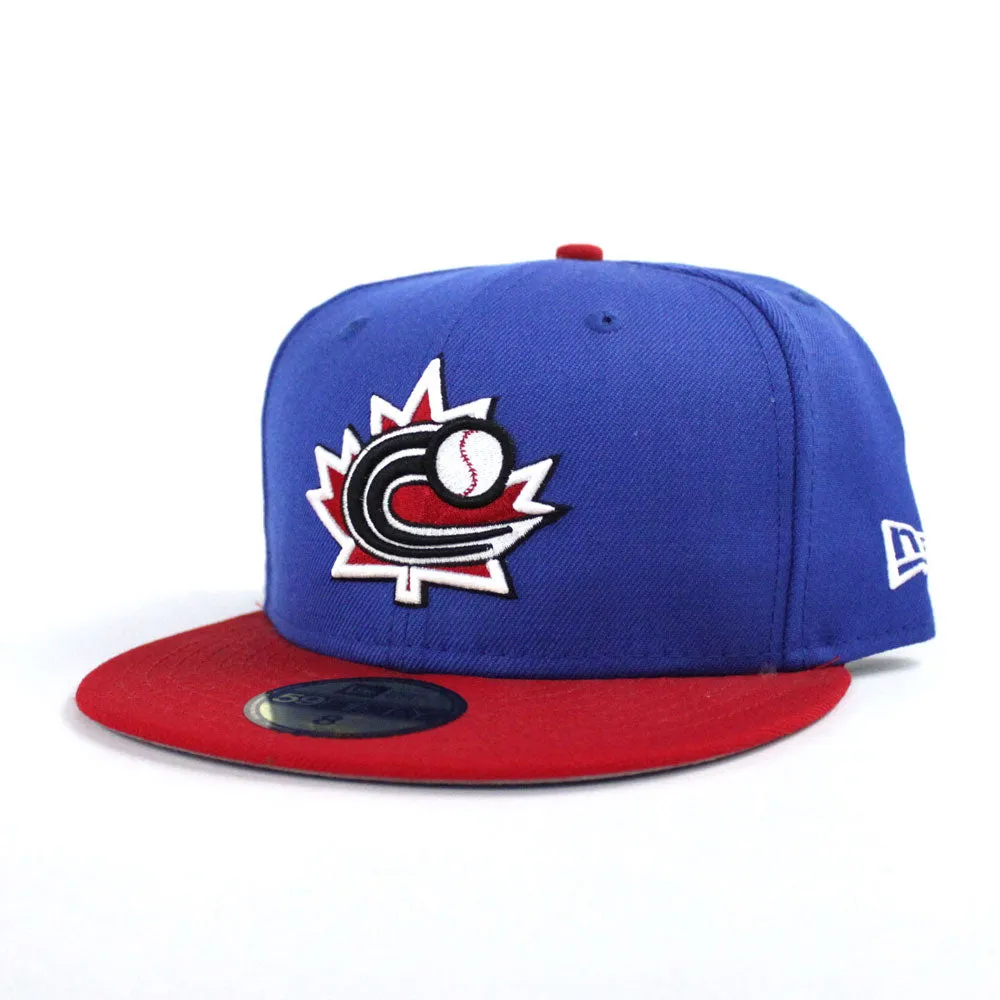 2013 Canada World Baseball Classic New Era 59Fifty Fitted Hat (Blue Red Gray Under Brim)