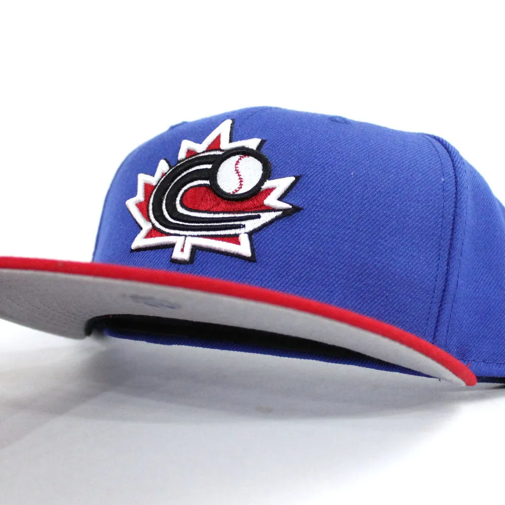 2013 Canada World Baseball Classic New Era 59Fifty Fitted Hat (Blue Red Gray Under Brim)