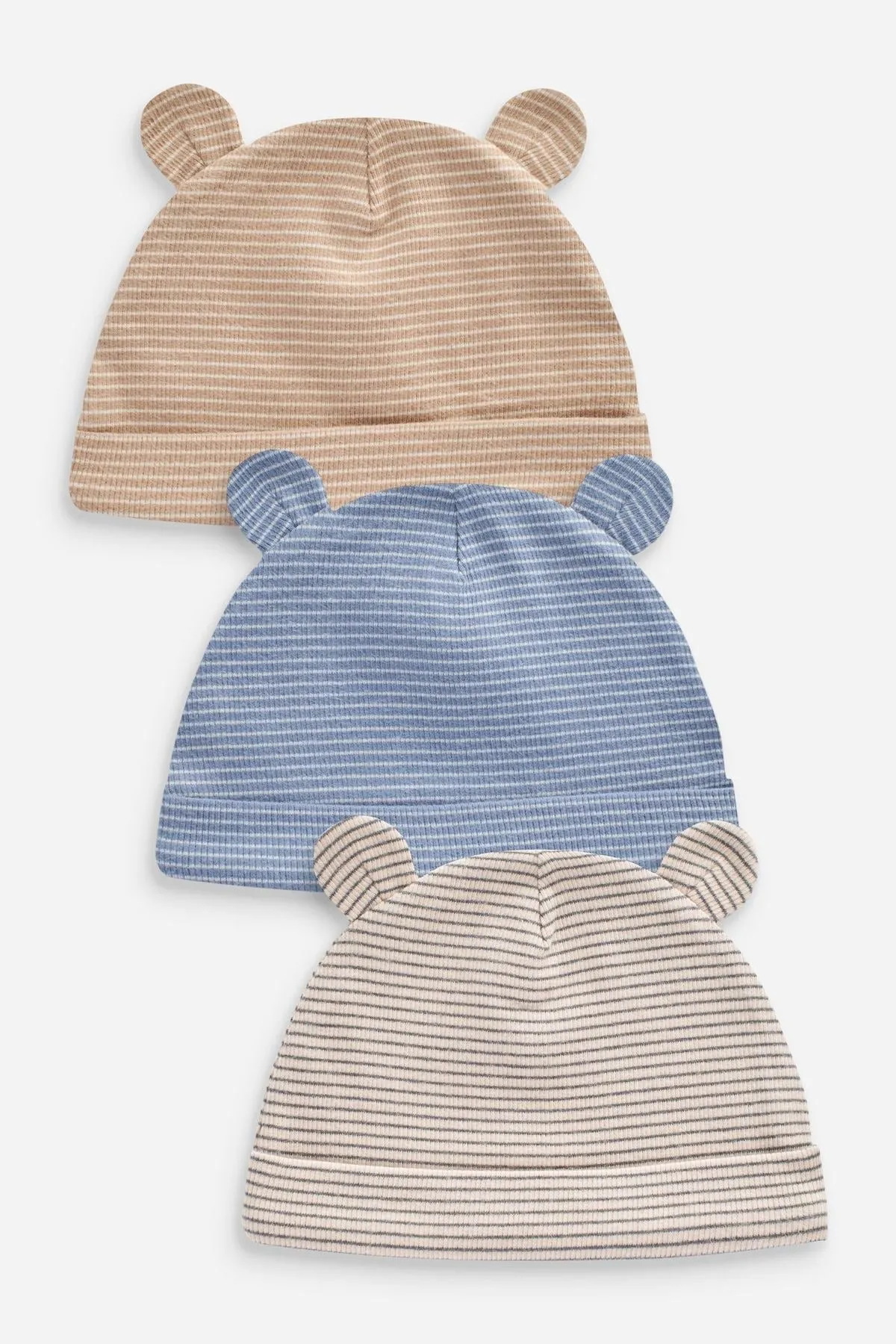 3 Pack Baby Bear Ear Beanie Hats