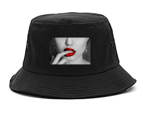 Angelina Red Lips Sexy Bucket Hat