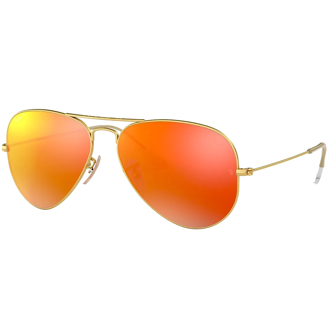 Aviator M - Matte Gold/Mirror Red