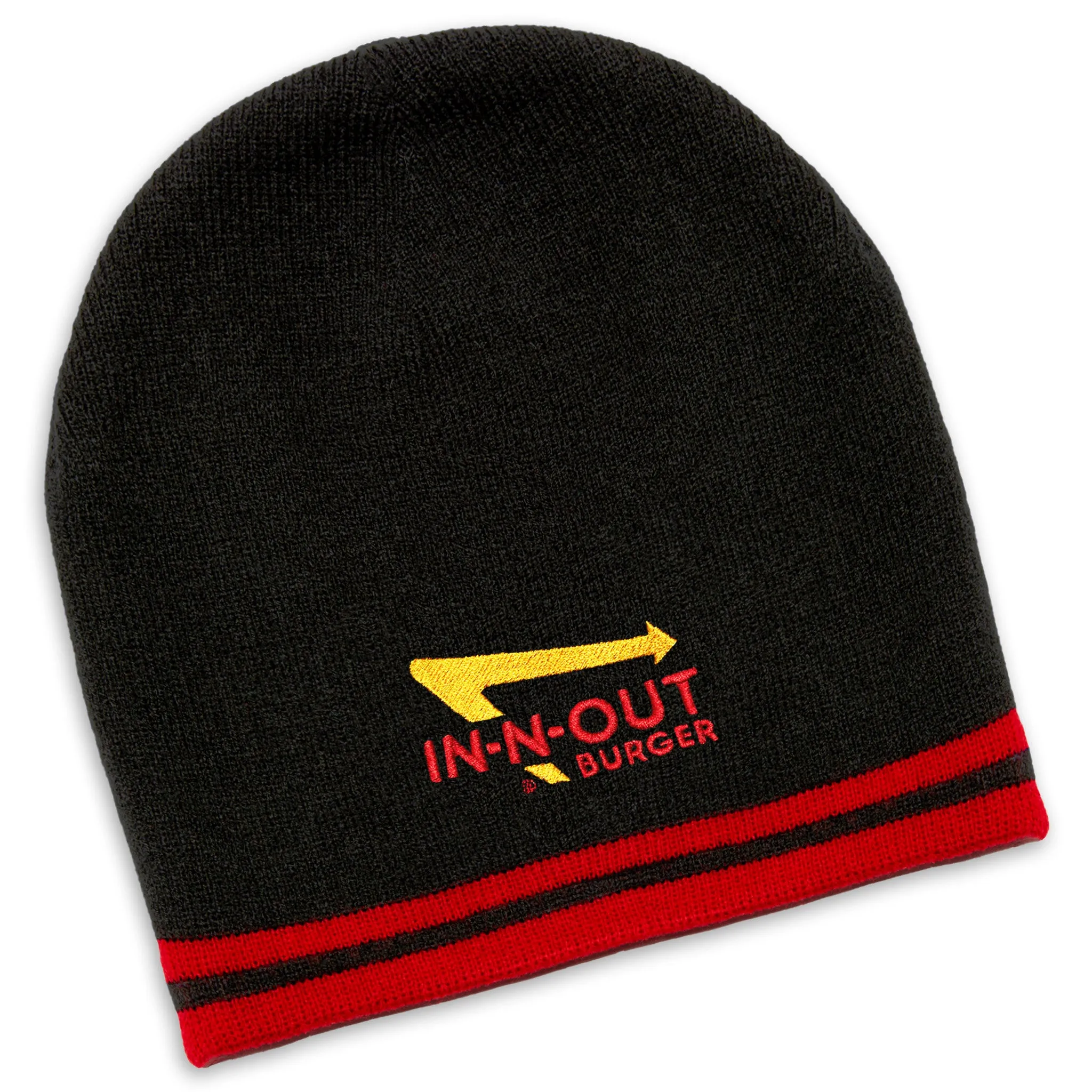 Black and Red Beanie