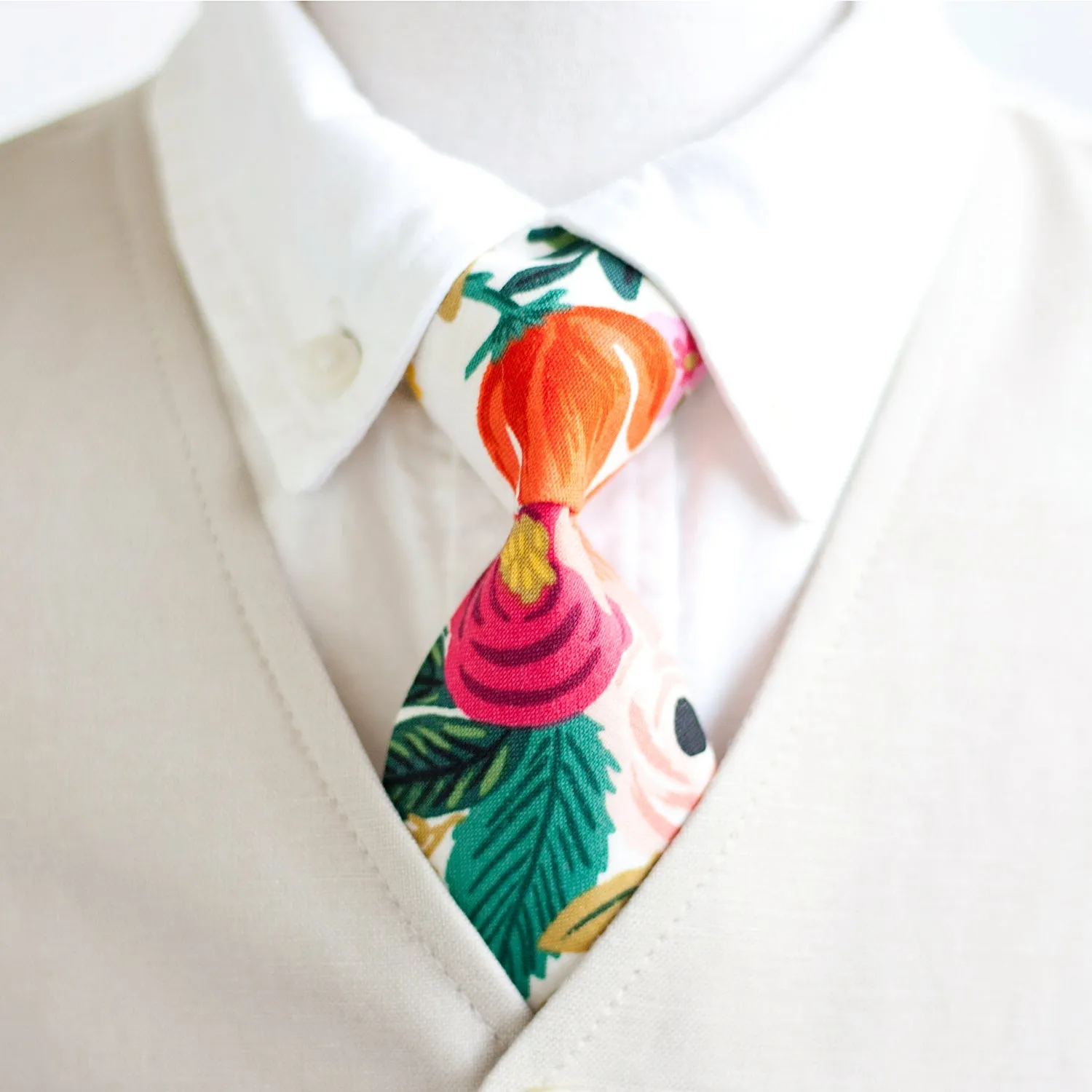 Boy's Bow Tie / Garden Party In Cream