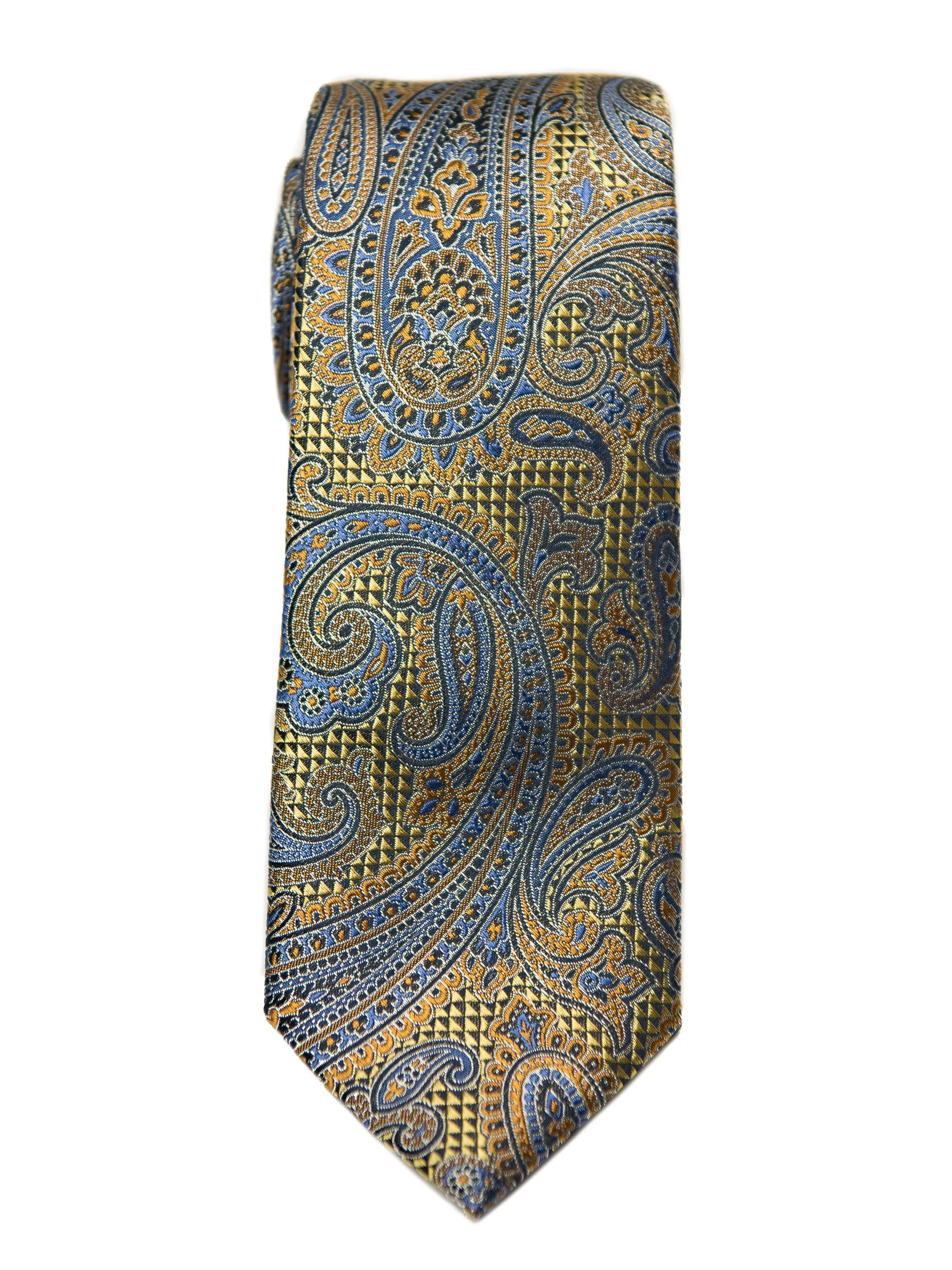 Boy's Tie 27782 Yellow Paisley