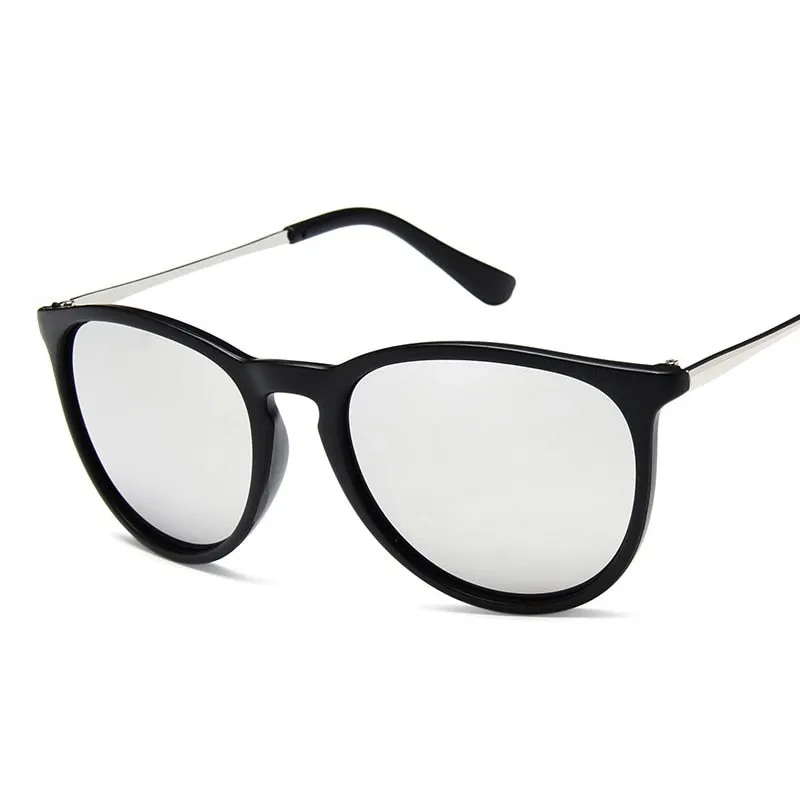 Brand Designer Round Cat Eye Sunglasses for Man