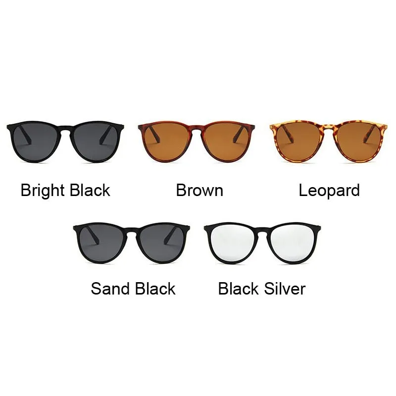 Brand Designer Round Cat Eye Sunglasses for Man