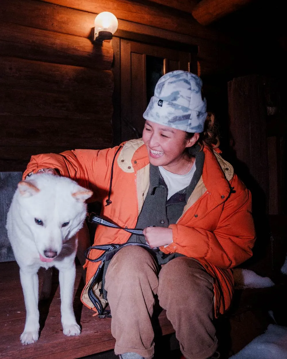 Buff Polar Prints Beanie