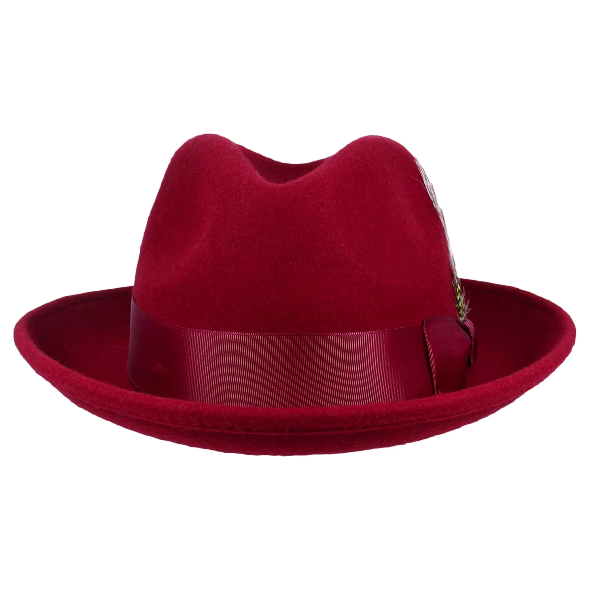 Burgundy Felt Fedora