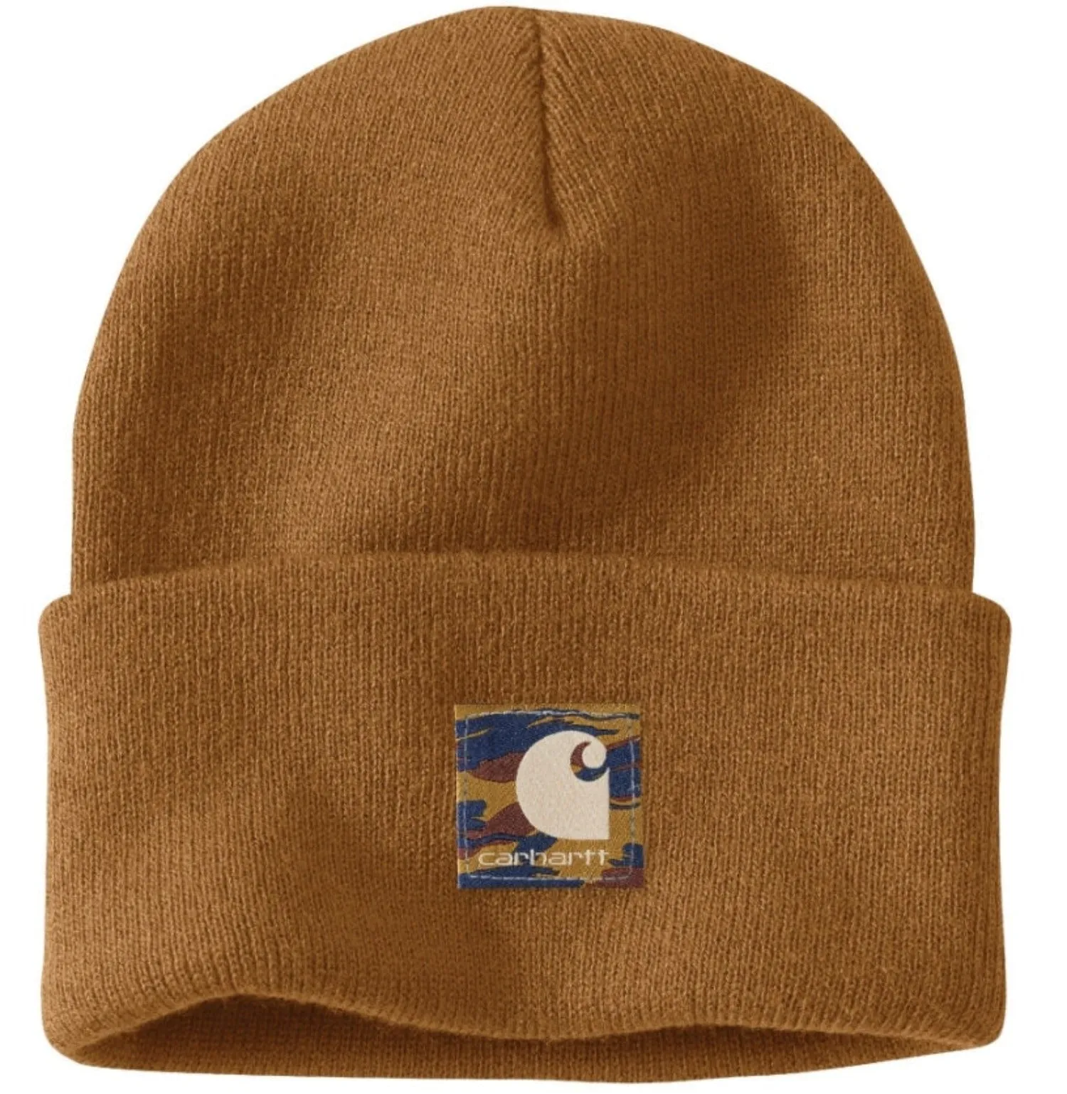 Carhartt Knit Camo Logo Patch Beanie