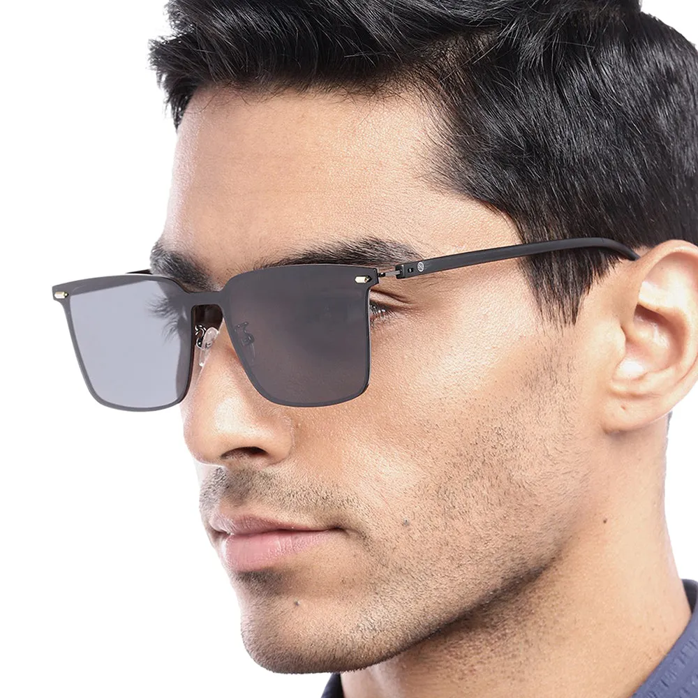 Carlton London Premium Black Toned Polarised And Uv Protected Lens Wayfarer Sunglasses For Men