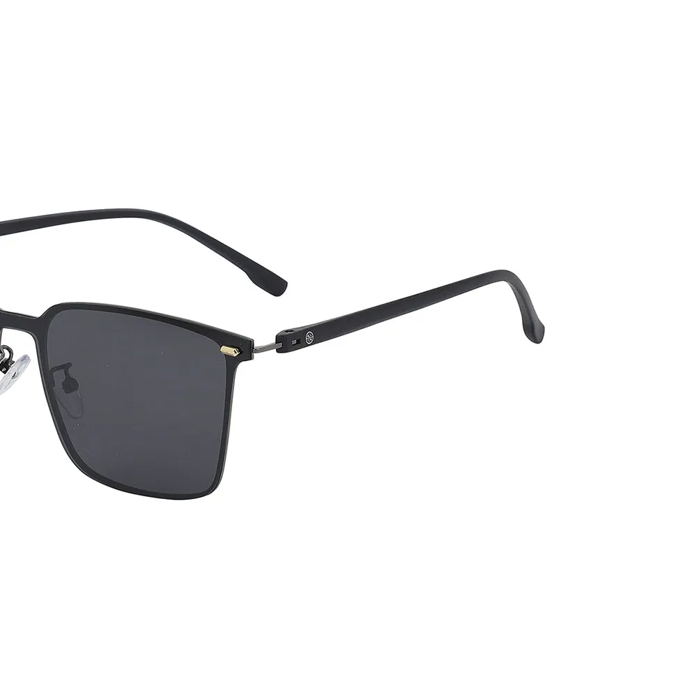 Carlton London Premium Black Toned Polarised And Uv Protected Lens Wayfarer Sunglasses For Men