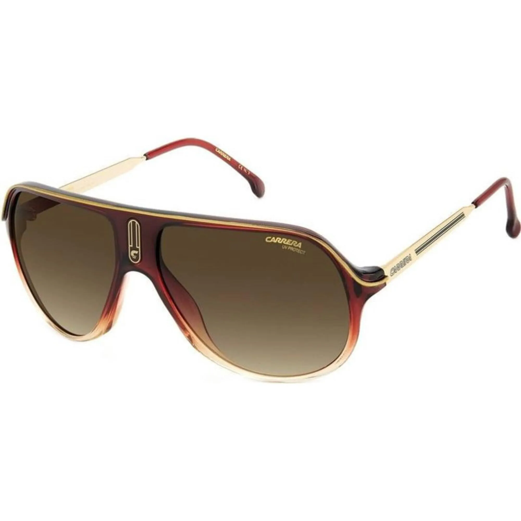 Carrera Men's Sunglasses - Burgundy Aviator Plastic Full Rim Frame | SAFARI65/N 07W5