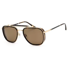 Chopard Men's Sunglasses - Shiny Dark Havana/Gold Aviator Shaped Frame SCHF25 722P