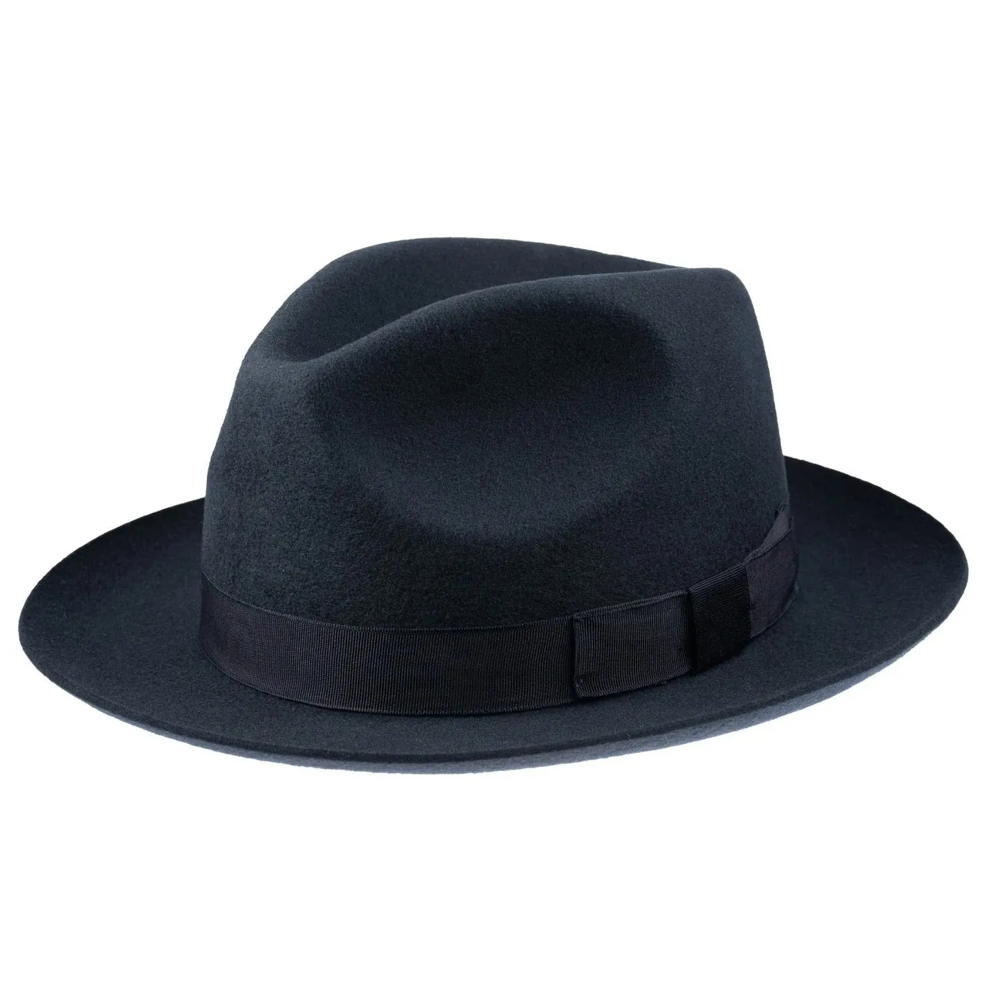 CHRISTYS' Chepstow Wool Felt Fedora Hat - Navy