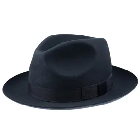 CHRISTYS' Chepstow Wool Felt Fedora Hat - Navy