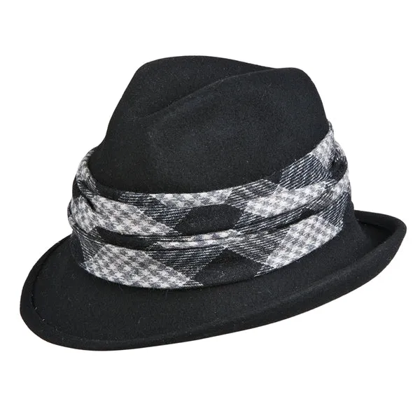 Conner Crushable Wool Draped Trilby