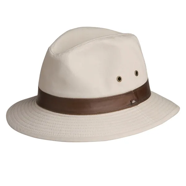 Conner Larimer Mens Cotton Safari Fedora Hat