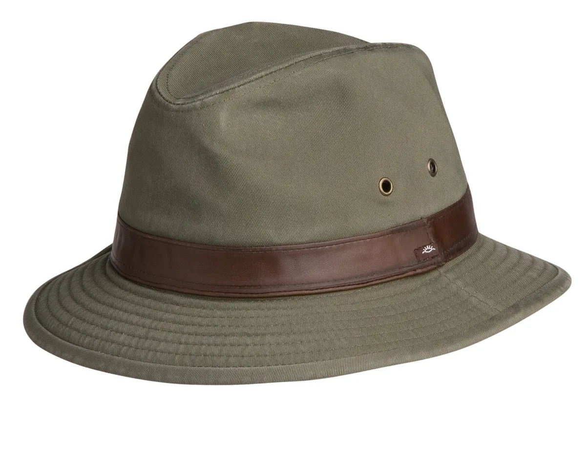 Conner Larimer Mens Cotton Safari Fedora Hat