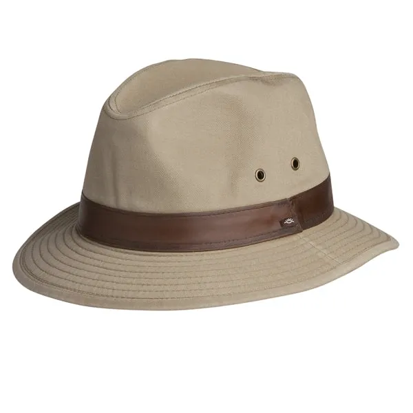 Conner Larimer Mens Cotton Safari Fedora Hat