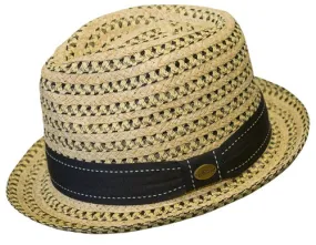 Conner Sewn Braid Raffia Fedora Hat