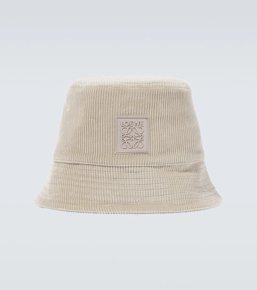 Corduroy anagram Loewe bucket hat, gray