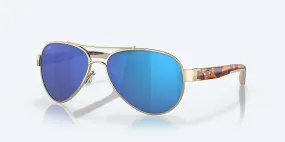 Costa Del Mar Loreto Sunglasses - Rose Gold/Blue Mirror 580G