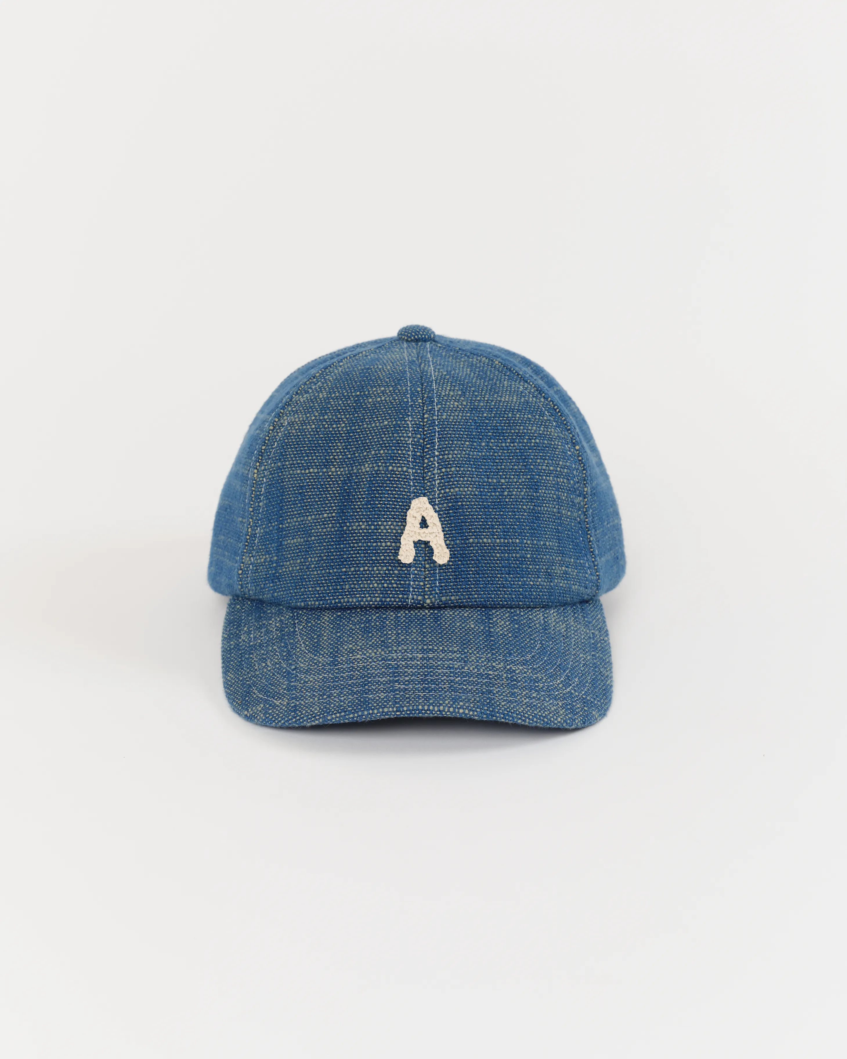 Custom Baseball Cap - Chunky Chambray Handloom