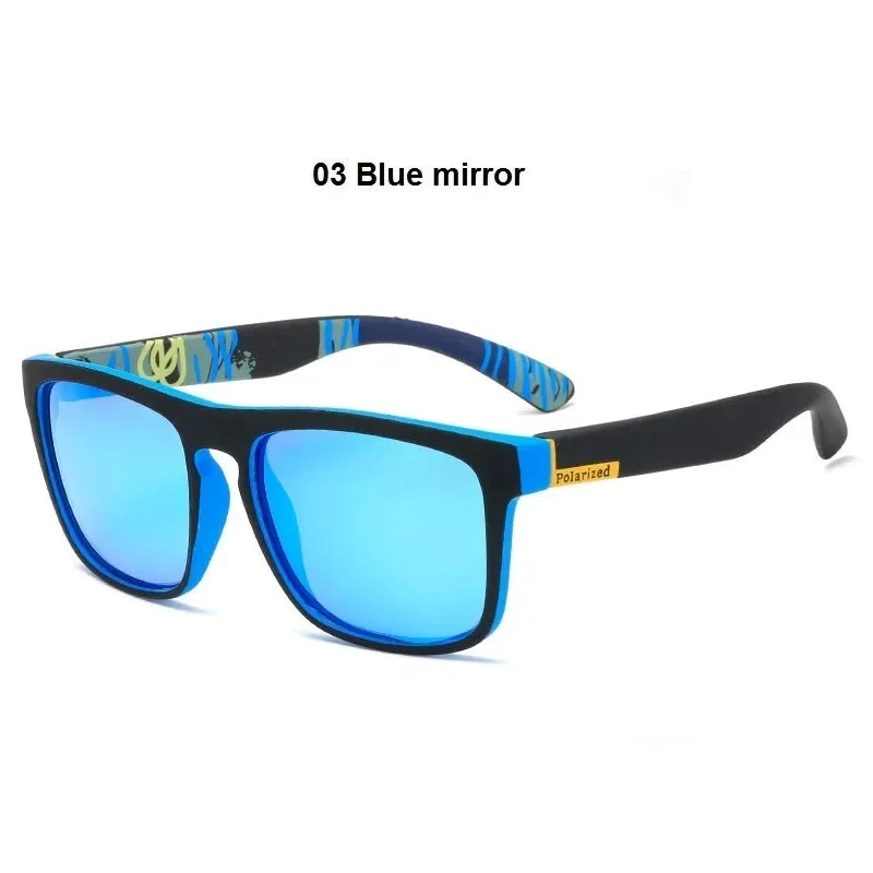 Fashion Vintage Polarized Sunglasses Men Women Driving Fishing Men's Square Sun Glasses Travel Shades For Man Hiking Anti-glare