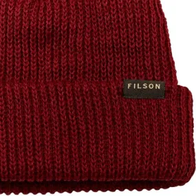 Filson men's beanie watch, red