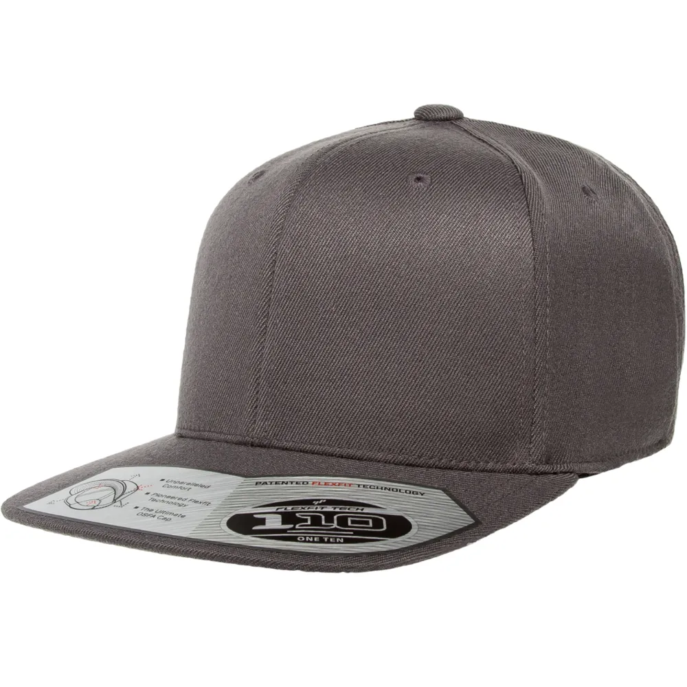 Flexfit 110F/FT Flatbill Snapback Cap (Full Case/$8.08 ea.)