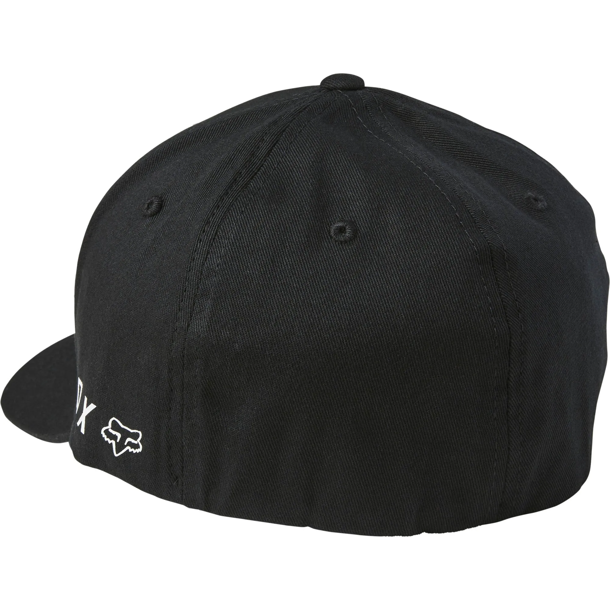 Fox Racing  Black Honda Wing Flex Fit Baseball Cap Hat Curved Bill Stretch