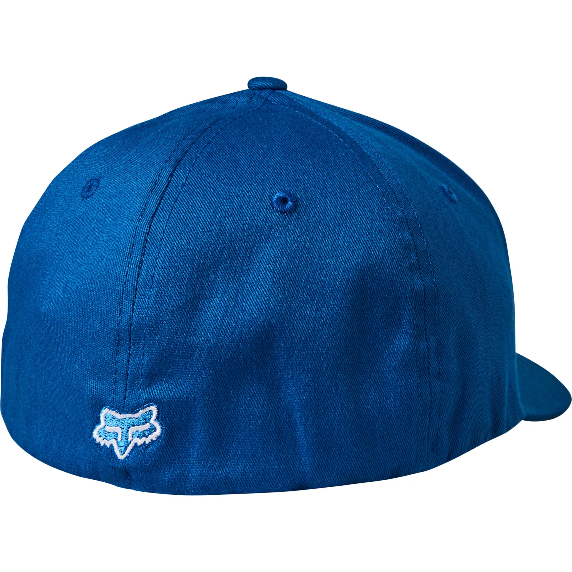 Fox Racing  Legacy FlexFit Baseball Hat Cap Stretch-to-Fit Curved Brim Royal Blue