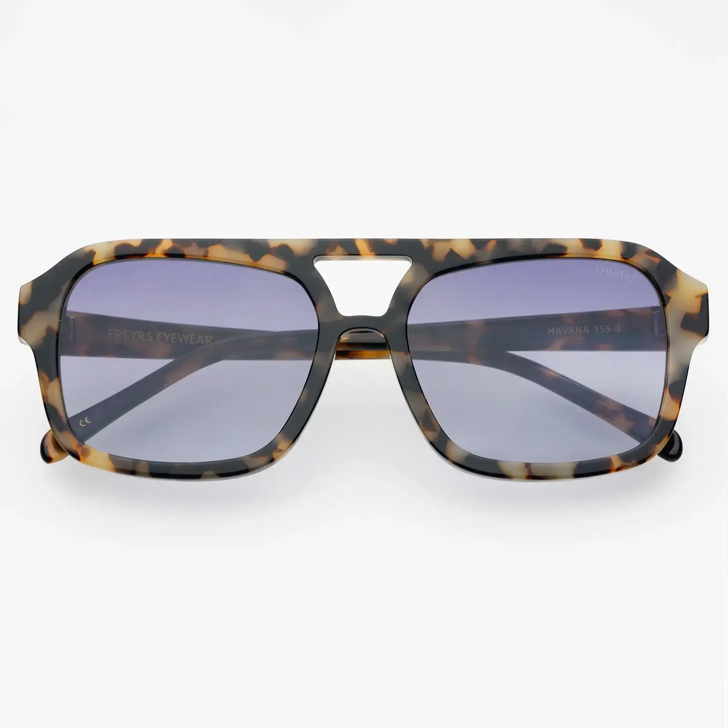 Freyrs Acetate Aviator Sunglasses - Havana