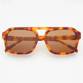 Freyrs Acetate Aviator Sunglasses - Havana