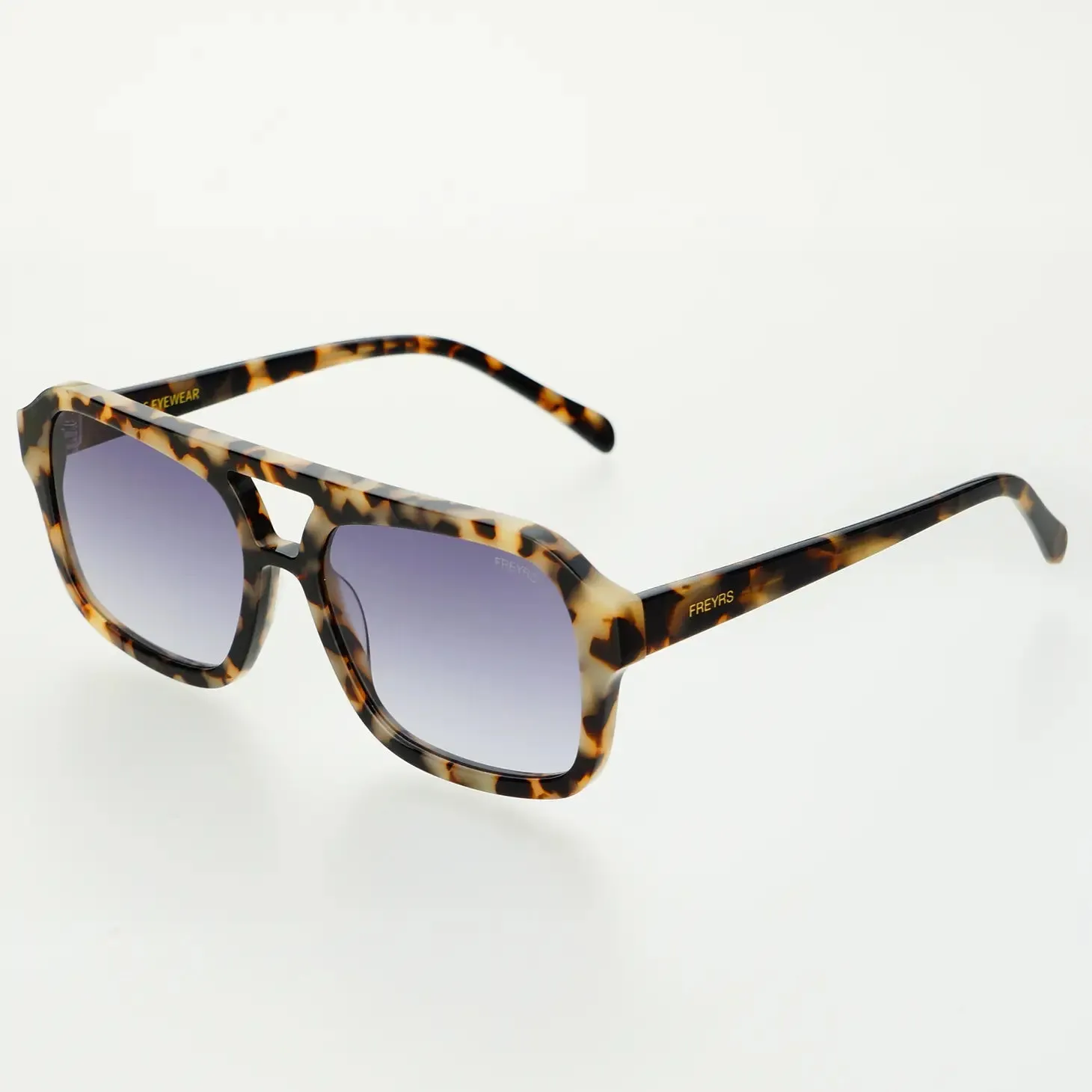 Freyrs Acetate Aviator Sunglasses - Havana