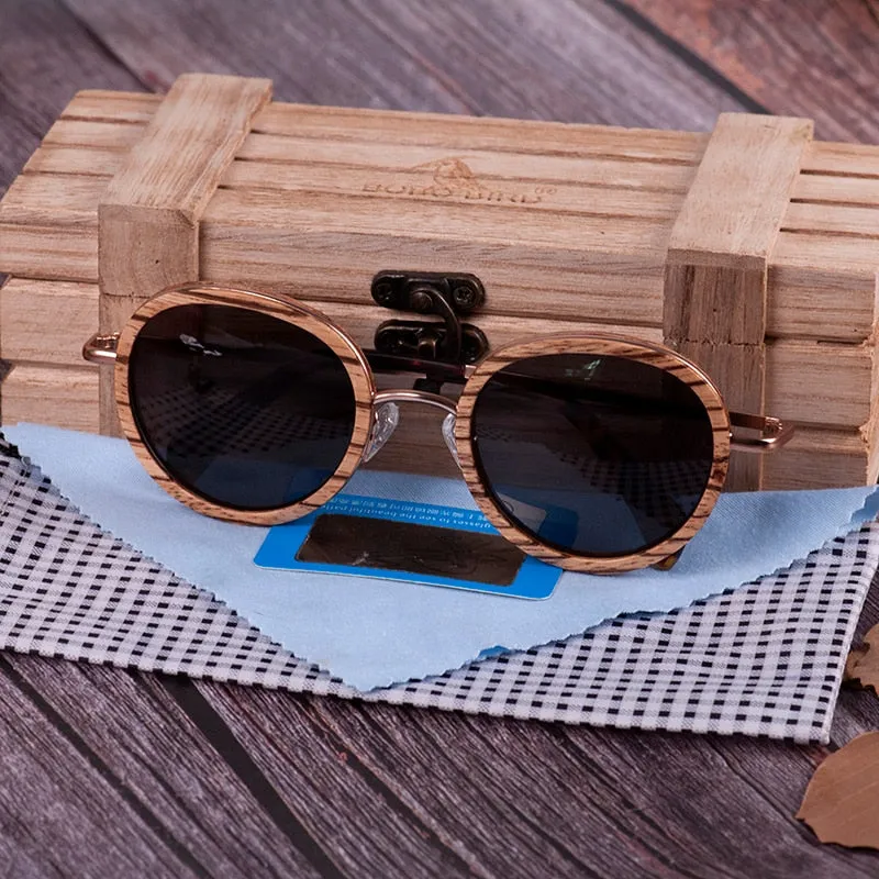 Funki Buys | Sunglasses | Women's Wood Rim Retro Sunglasses