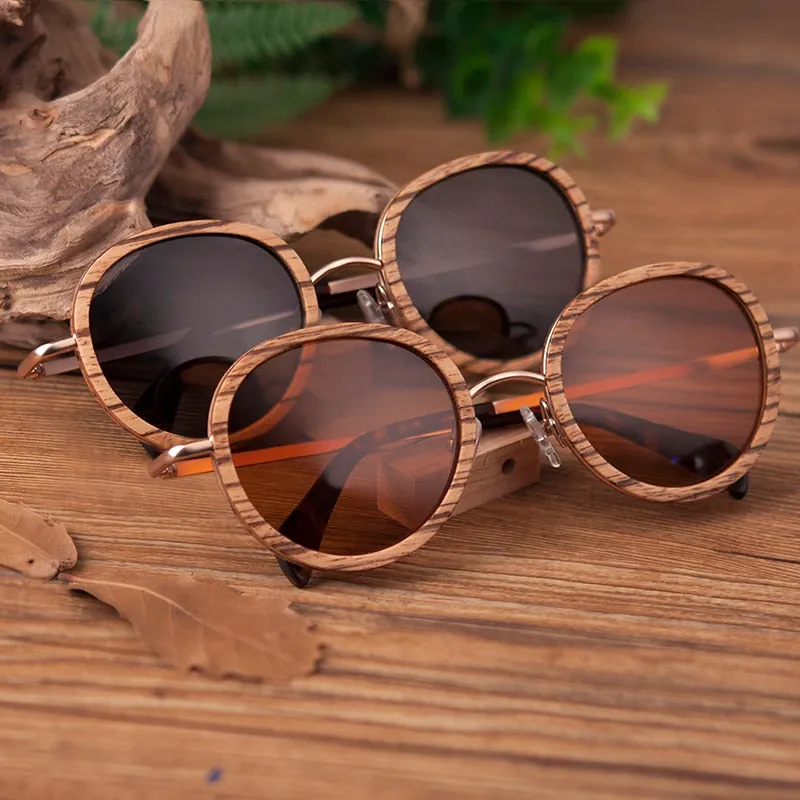 Funki Buys | Sunglasses | Women's Wood Rim Retro Sunglasses