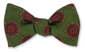 Green Alexander Medallions Bow Tie - B5584