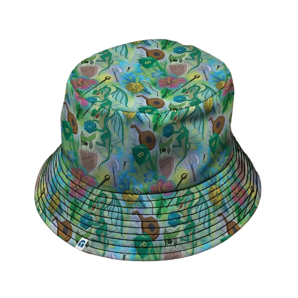 Green Dragon Encounter Dnd Bucket Hat