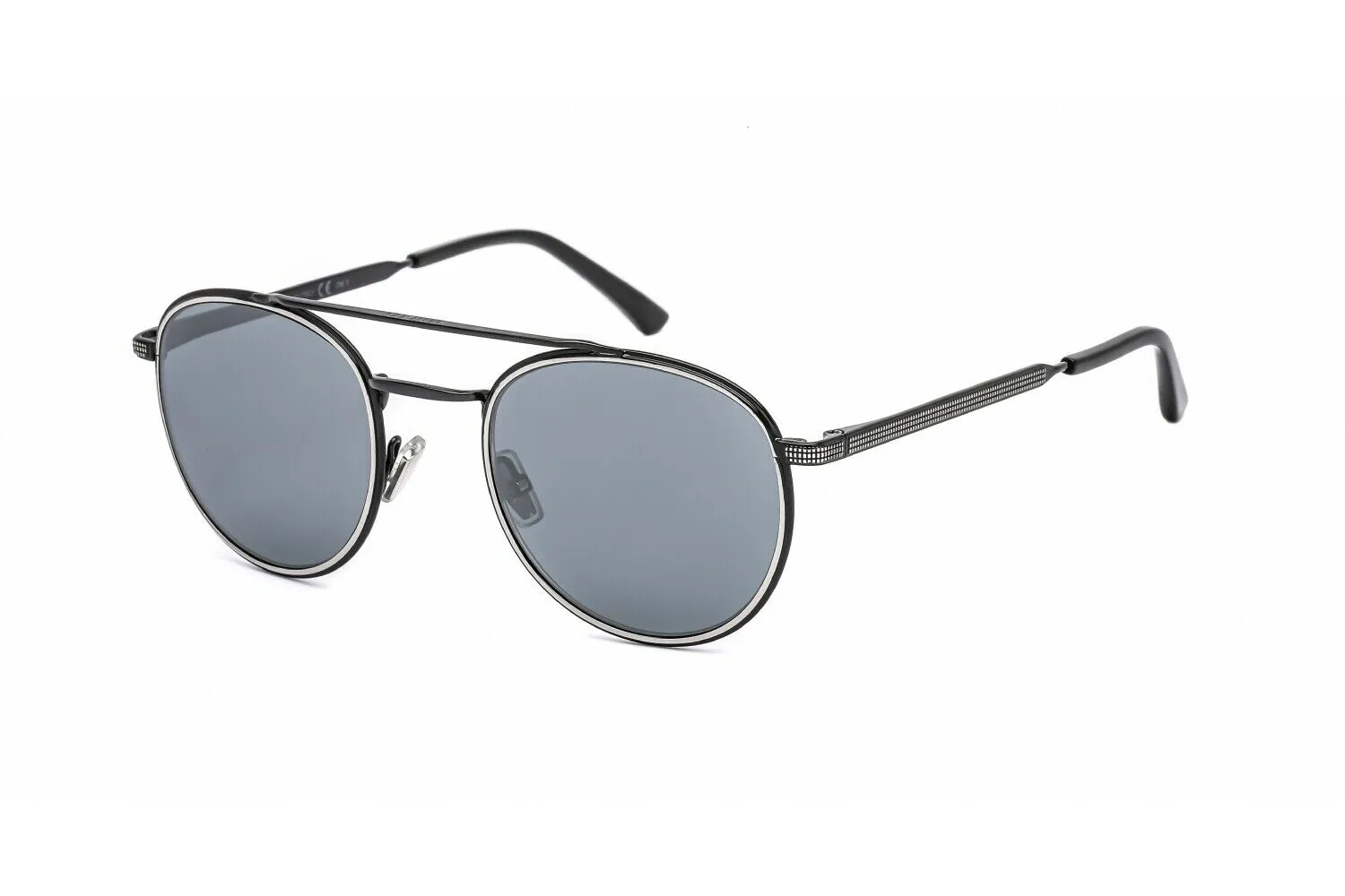 Jimmy Choo Silver Mirror Aviator Men's Sunglasses, 100% UV Protection