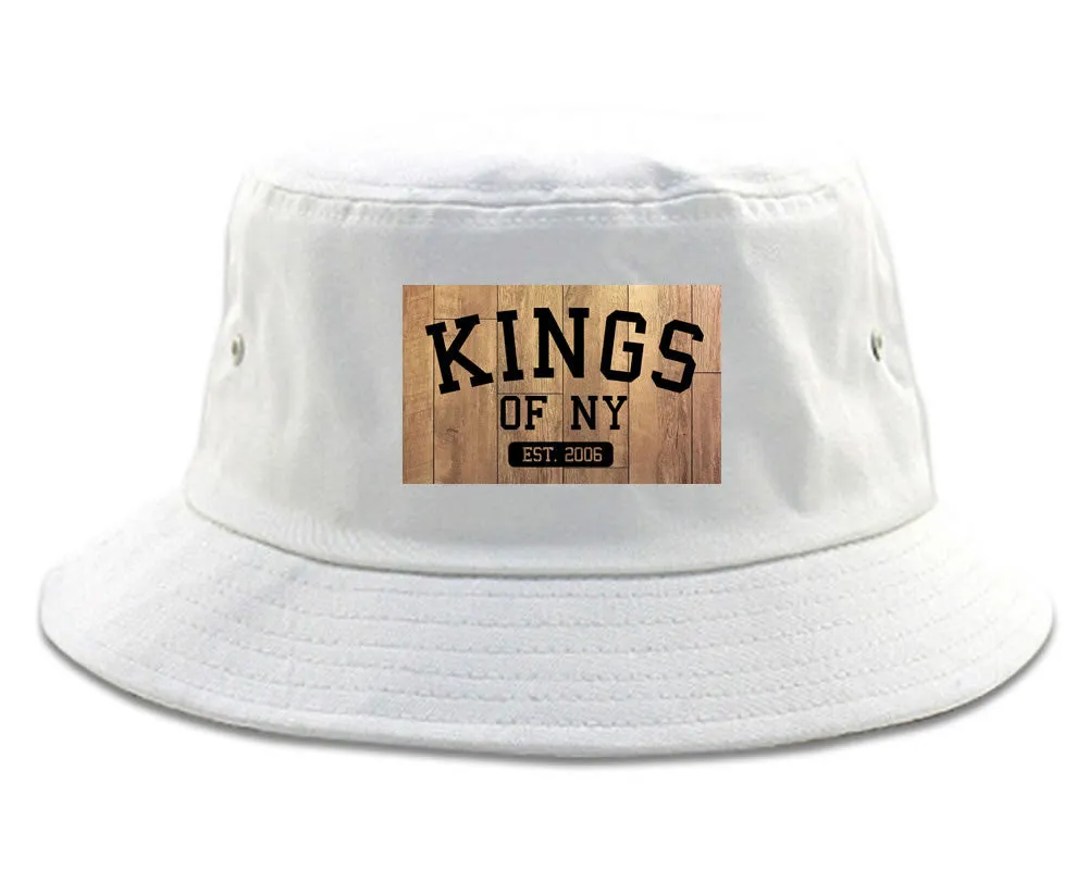 Kings Of NY Hardwood Basketball Logo Bucket Hat