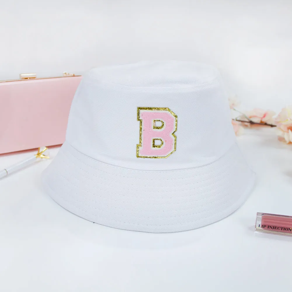 Letter Patch Bucket Hat