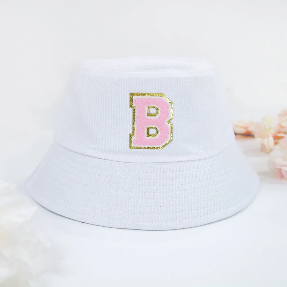 Letter Patch Bucket Hat