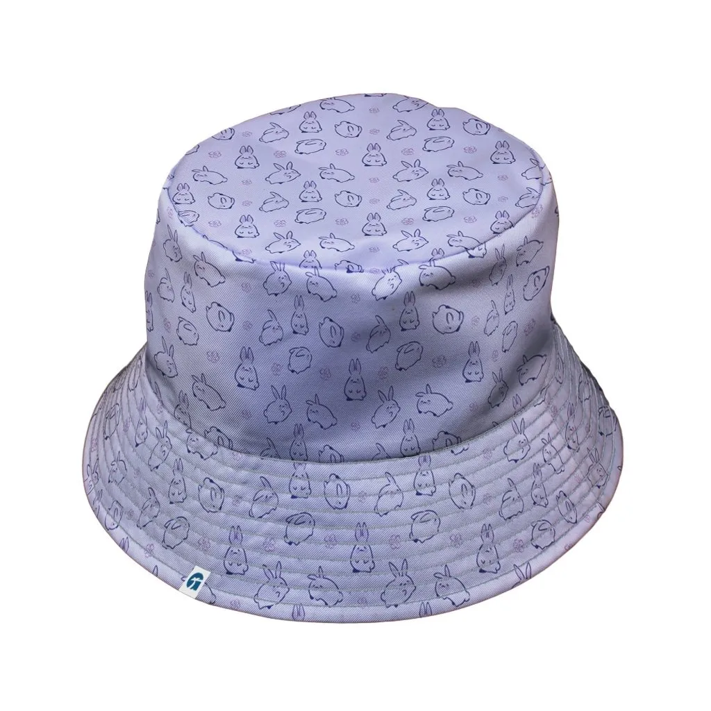 Lilac Anime Bunnies Bucket Hat