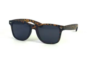 Matte Tortoiseshell Wayfarer Style Sunglasses