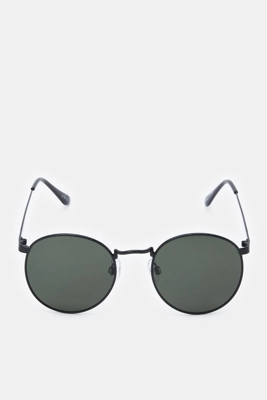 Men Green Round Sunglasses