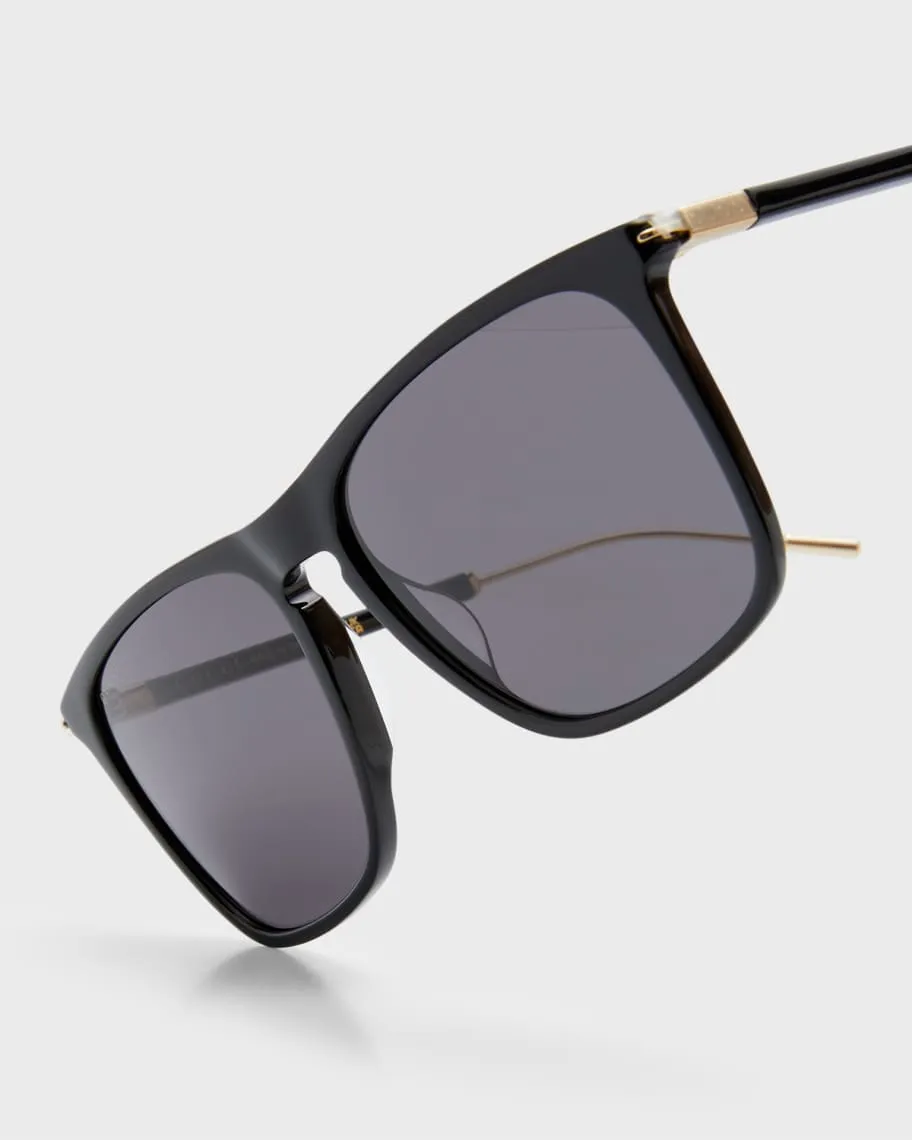 Men's Gucci Logo Aviator Sunglasses