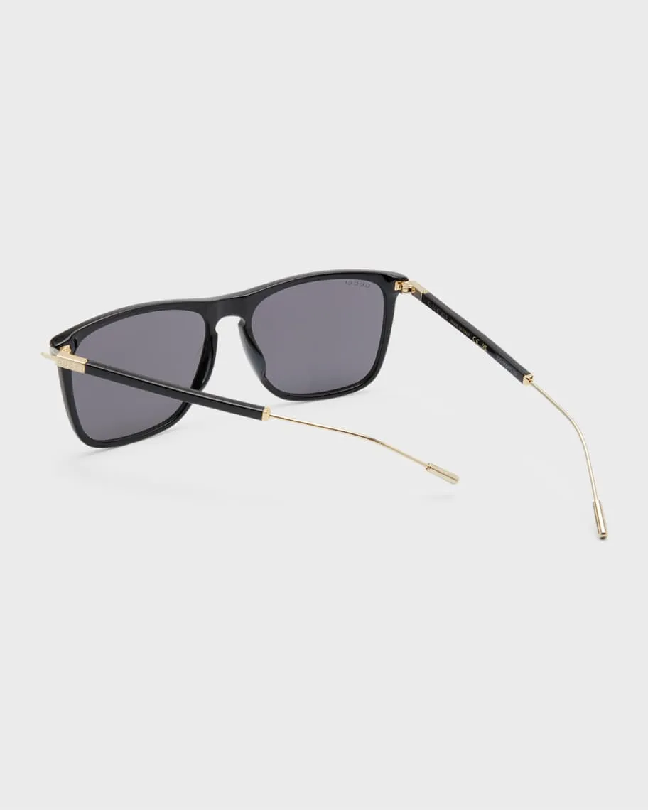 Men's Gucci Logo Aviator Sunglasses