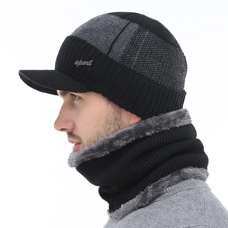 Men's Winter Beanie Hat or Neck Scarf Tube