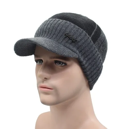 Men's Winter Beanie Hat or Neck Scarf Tube